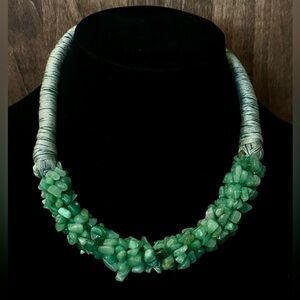 Emerald Green Multi-Strand Statement Necklace